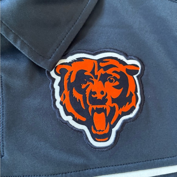 Men’s NFL Chicago Bears Navy Blue Polo Shirt - Picture 3 of 7